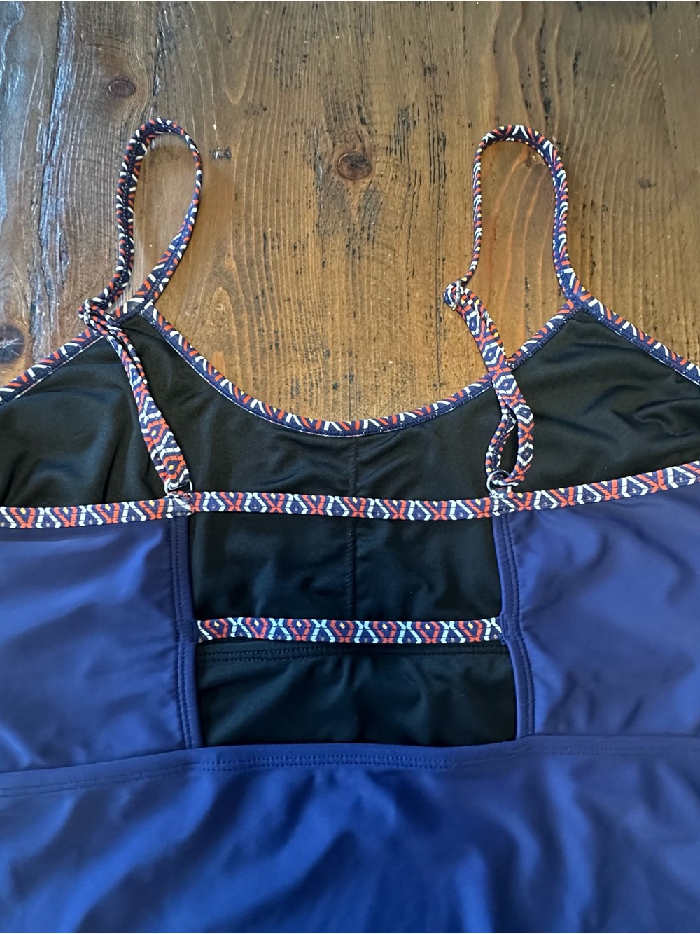 CUPSHE Navy Paisley One Piece, Large - Picture 6 of 10